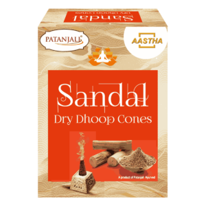 AASTHA SANDAL DRY DHOOP CONE – 20 GM