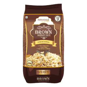 BROWN BASMATI RICE POUCH 1 KG